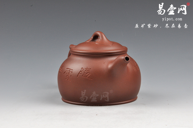 中国陶瓷艺术大师：徐安碧紫玉如意壶图片