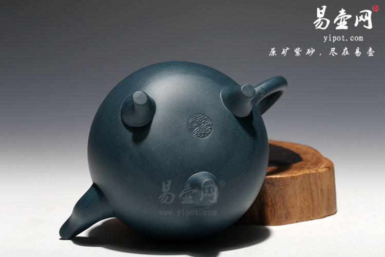 【大彬如意】宜兴紫砂壶名家 江晓燕紫砂壶 原矿墨绿泥