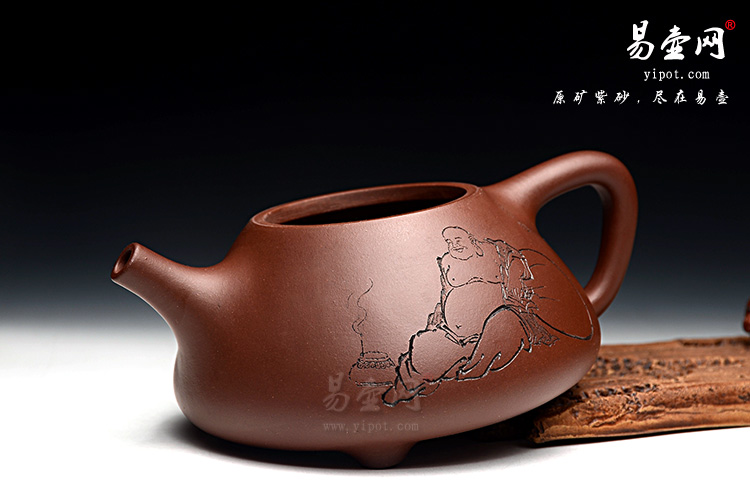 余志平石瓢壶，刻绘名家刘浩作品