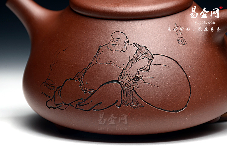 余志平石瓢壶，刻绘名家刘浩作品
