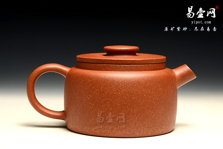 降坡泥紫砂茶壶：巨轮壶图片